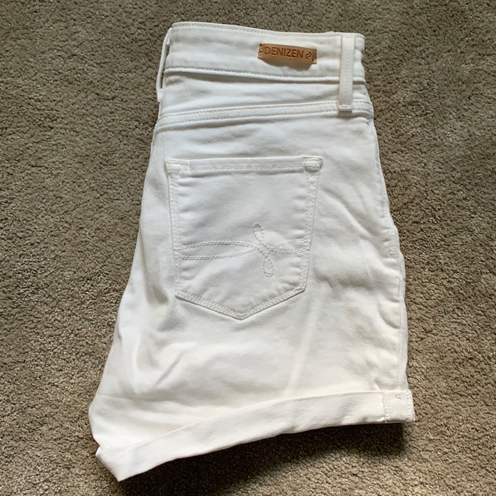 Denizen Levi White Jean Shorts